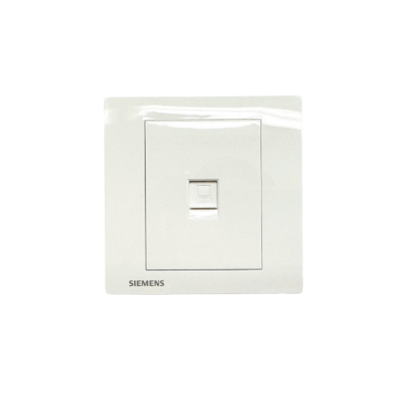 ชุดเต้ารับคอมพิวเตอร์ CAT.5E SIEMENS ซีรีส์ RELFA PLUS สีขาว_0